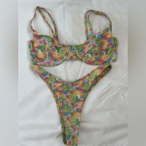 LAHANA bikini set - watercolour retro s